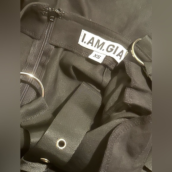 I.AM.GIA Cobra Jumpsuit Black  Overalls Cargo Carpenter Streetwear Goth Y2k XS - Picture 6 of 7